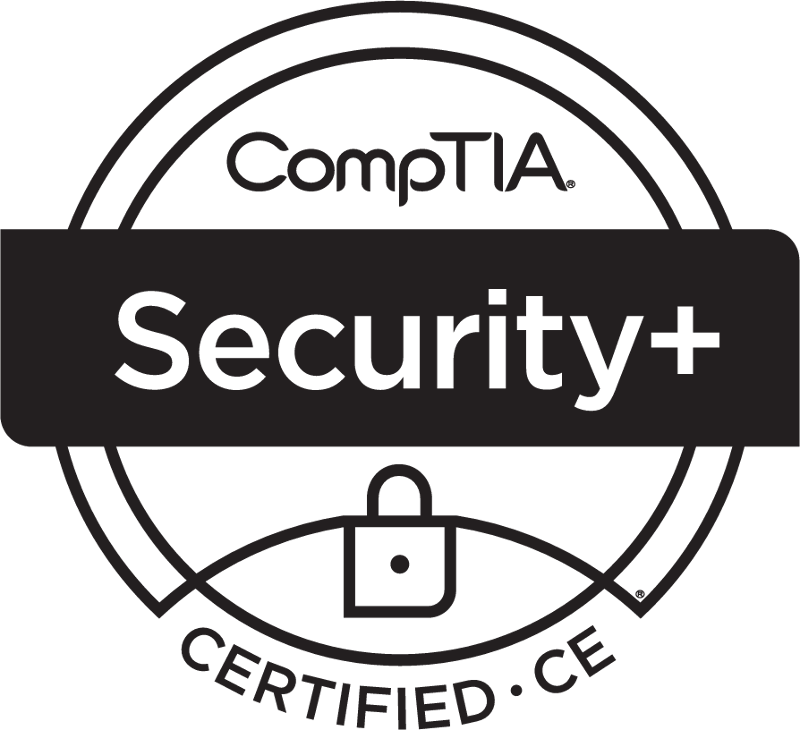 SecurityPlus Logo Certified CE Black
